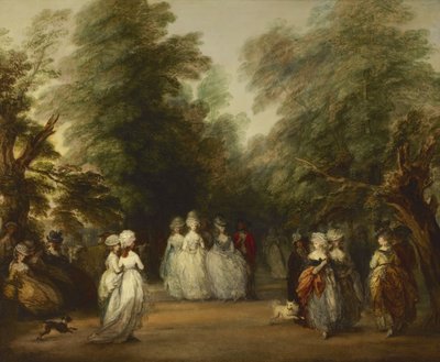 セントジェームズパークのモール 作： Thomas Gainsborough